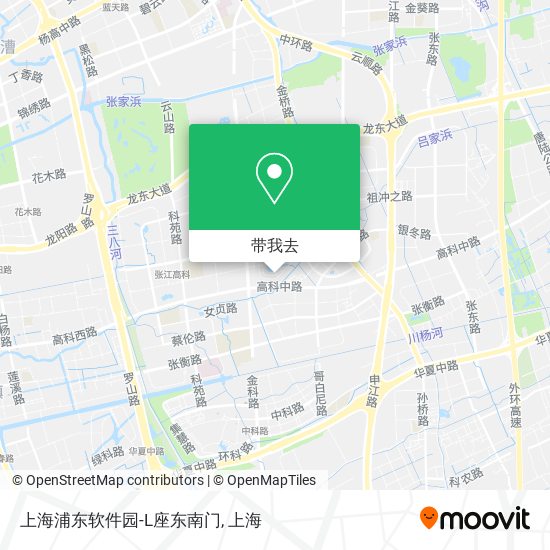 上海浦东软件园-L座东南门地图