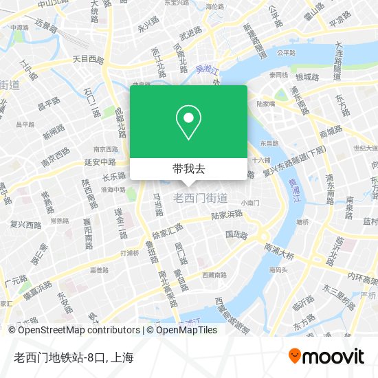 老西门地铁站-8口地图