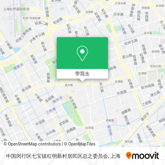 中国闵行区七宝镇红明新村居民区总之委员会地图