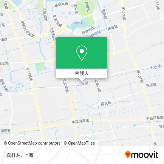 旗杆村地图