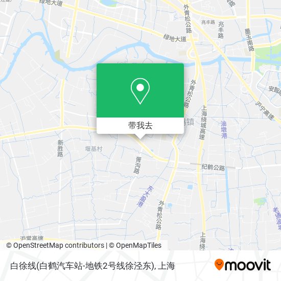 白徐线(白鹤汽车站-地铁2号线徐泾东)地图