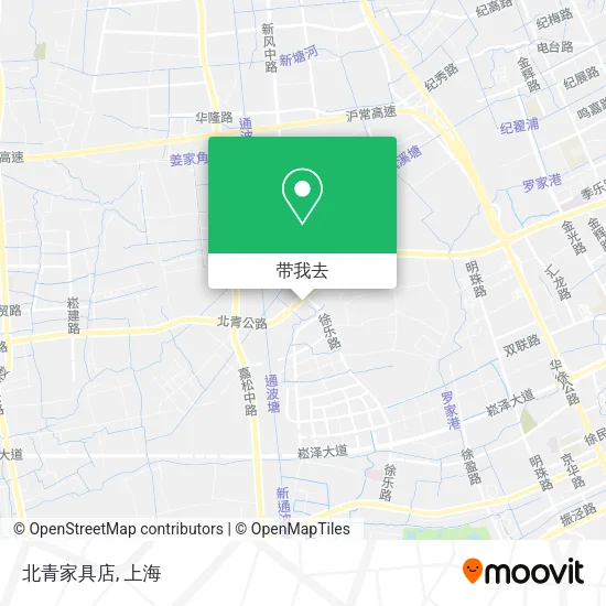 北青家具店地图