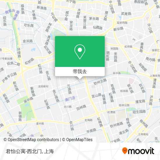 君怡公寓-西北门地图