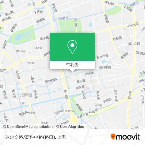 达尔文路/高科中路(路口)地图
