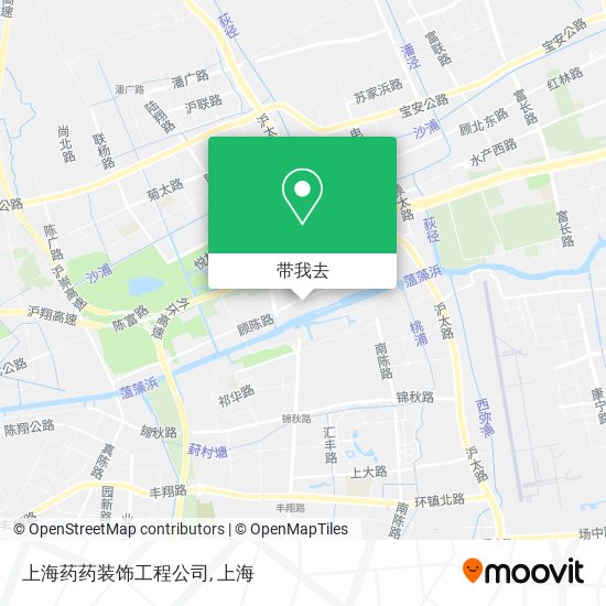 上海药药装饰工程公司地图