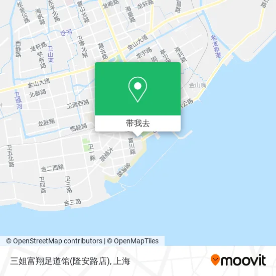 三姐富翔足道馆(隆安路店)地图