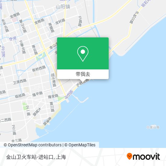 金山卫火车站-进站口地图