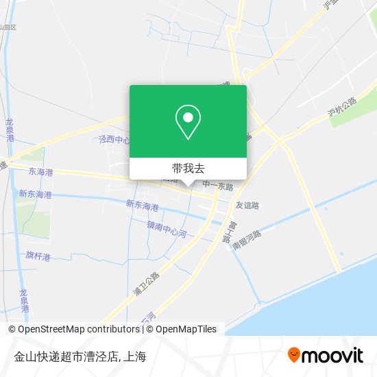 金山快递超市漕泾店地图