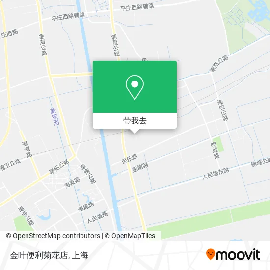 金叶便利菊花店地图