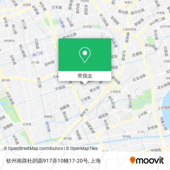 钦州南路杜鹃圆917弄10幢17-20号地图