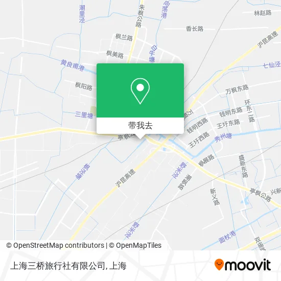 上海三桥旅行社有限公司地图