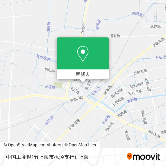 中国工商银行(上海市枫泾支行)地图
