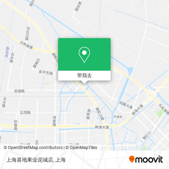 上海喜地果业泥城店地图