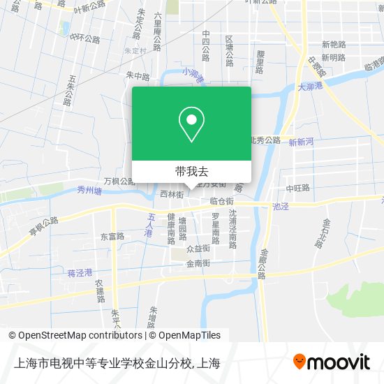 上海市电视中等专业学校金山分校地图