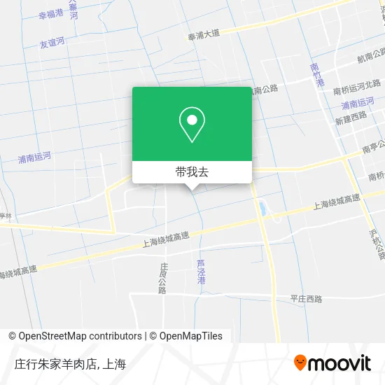 庄行朱家羊肉店地图