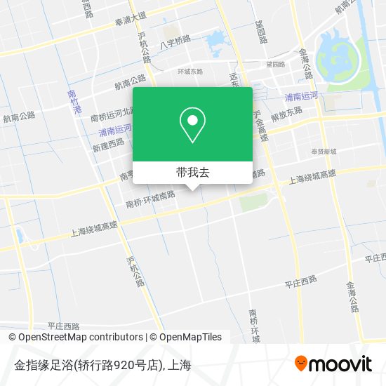 金指缘足浴(轿行路920号店)地图