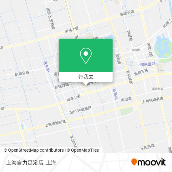 上海自力足浴店地图