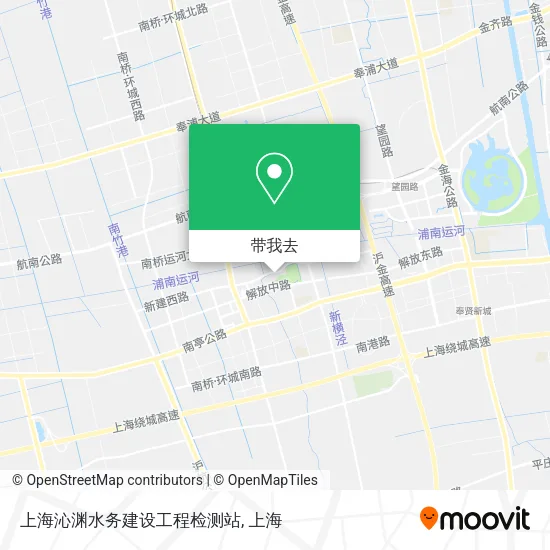 上海沁渊水务建设工程检测站地图