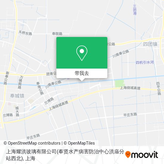 上海耀洪玻璃有限公司(奉贤水产病害防治中心洪庙分站西北)地图