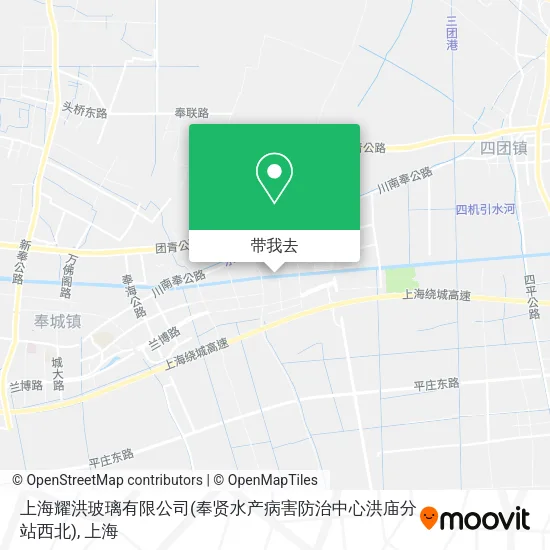 上海耀洪玻璃有限公司(奉贤水产病害防治中心洪庙分站西北)地图