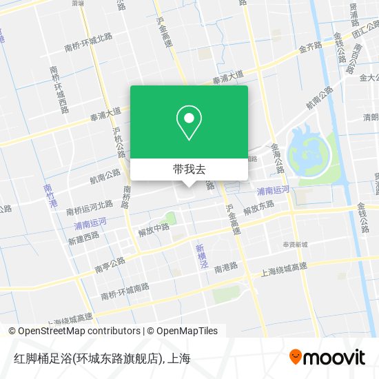 红脚桶足浴(环城东路旗舰店)地图