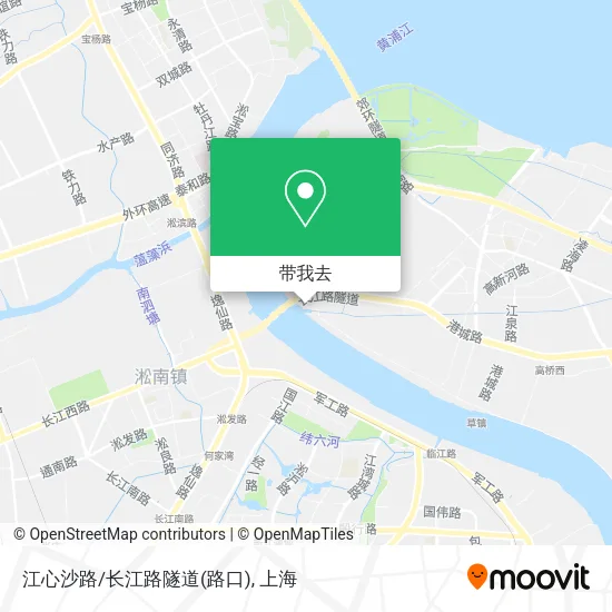 江心沙路/长江路隧道(路口)地图