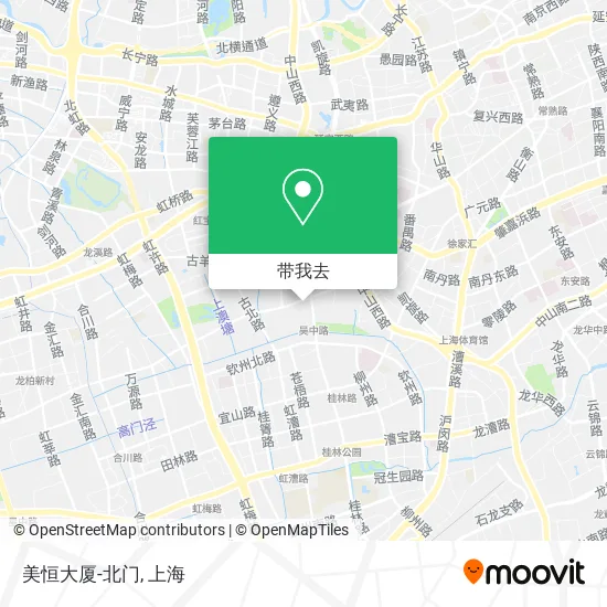 美恒大厦-北门地图