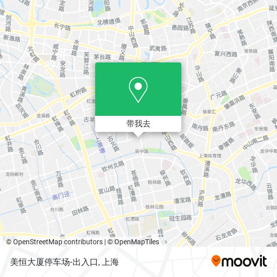 美恒大厦停车场-出入口地图