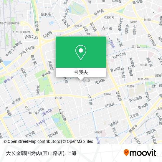 大长金韩国烤肉(宜山路店)地图