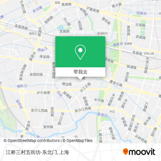 江桥三村五街坊-东北门地图
