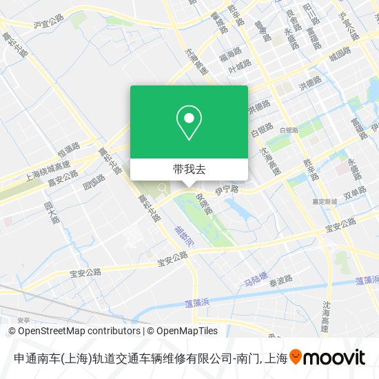 申通南车(上海)轨道交通车辆维修有限公司-南门地图