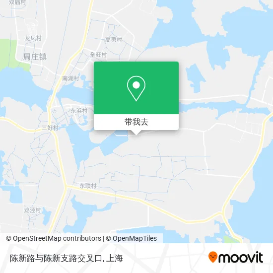 陈新路与陈新支路交叉口地图