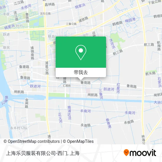 上海乐贝服装有限公司-西门地图