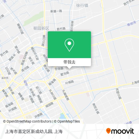 上海市嘉定区新成幼儿园地图