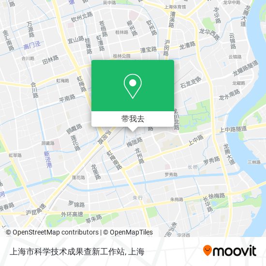 上海市科学技术成果查新工作站地图