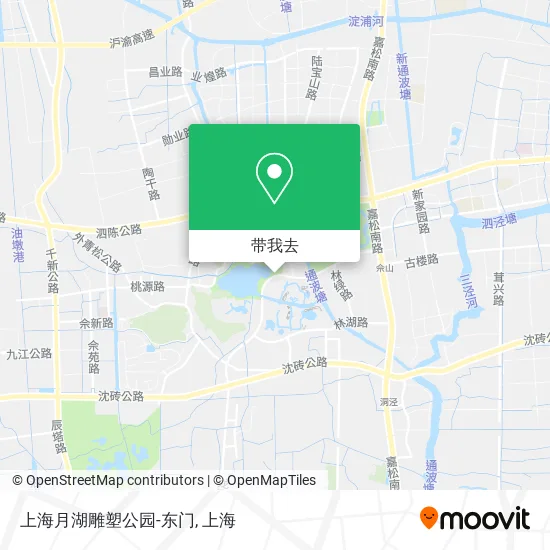 上海月湖雕塑公园-东门地图