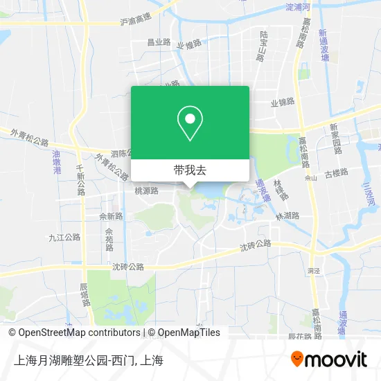 上海月湖雕塑公园-西门地图