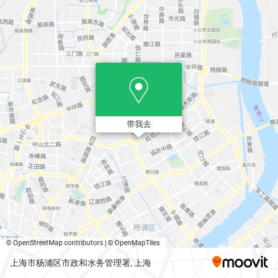 上海市杨浦区市政和水务管理署地图