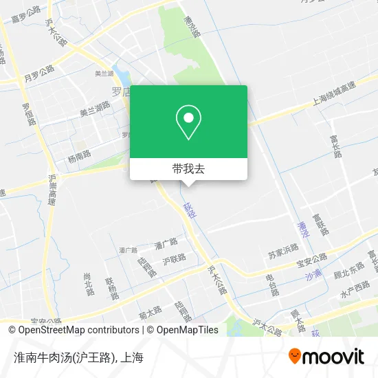 淮南牛肉汤(沪王路)地图