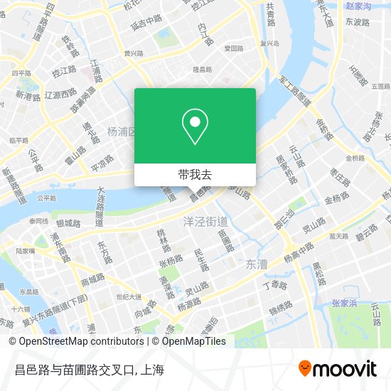昌邑路与苗圃路交叉口地图