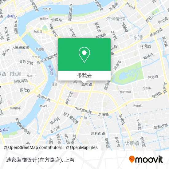 迪家装饰设计(东方路店)地图