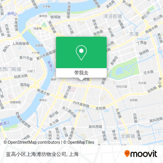 蓝高小区上海潍坊物业公司地图