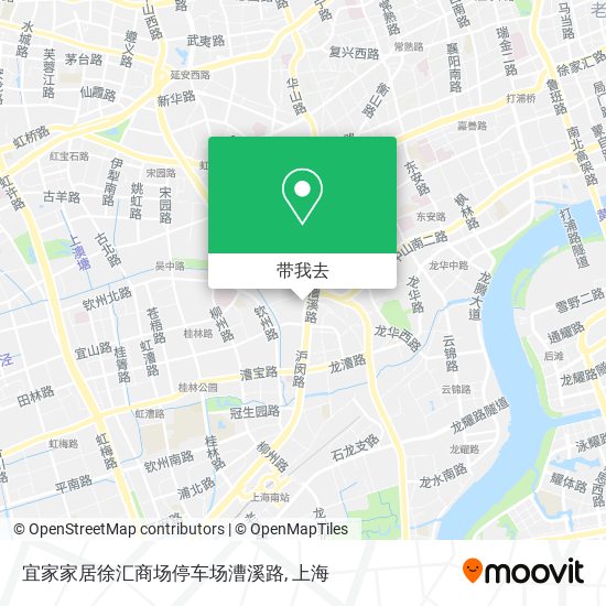 宜家家居徐汇商场停车场漕溪路地图
