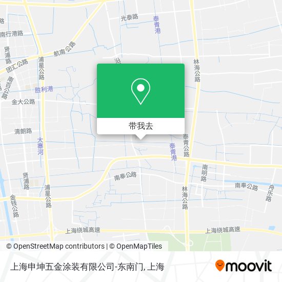 上海申坤五金涂装有限公司-东南门地图