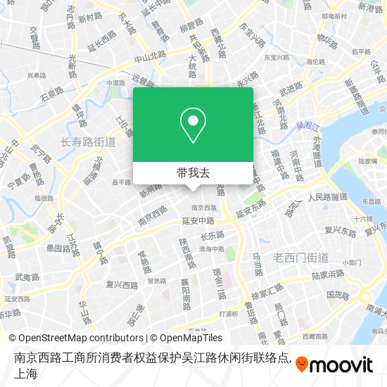 南京西路工商所消费者权益保护吴江路休闲街联络点地图