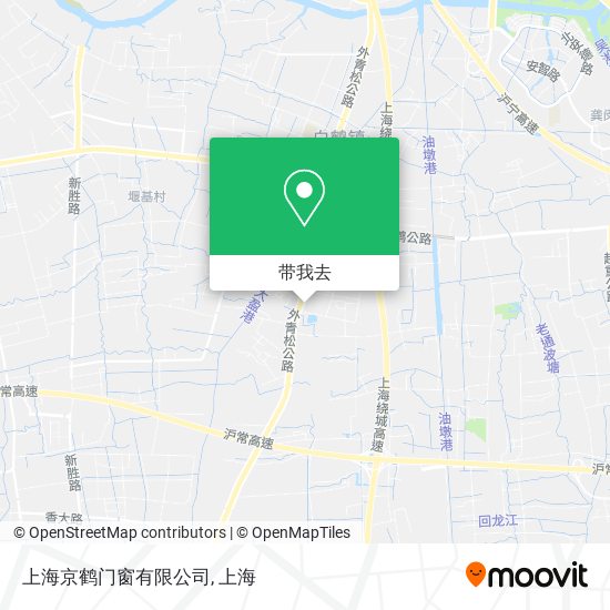 上海京鹤门窗有限公司地图