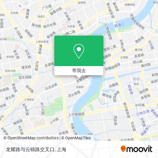 龙耀路与云锦路交叉口地图