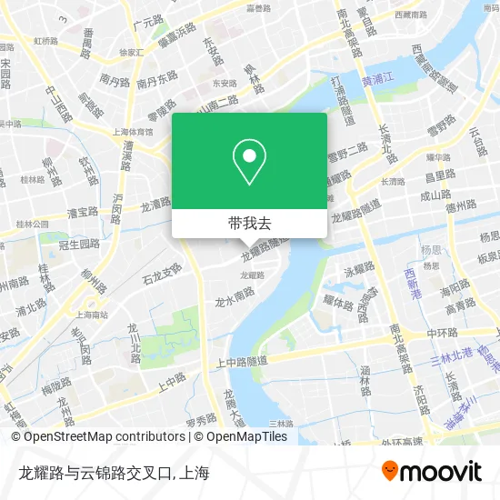 龙耀路与云锦路交叉口地图