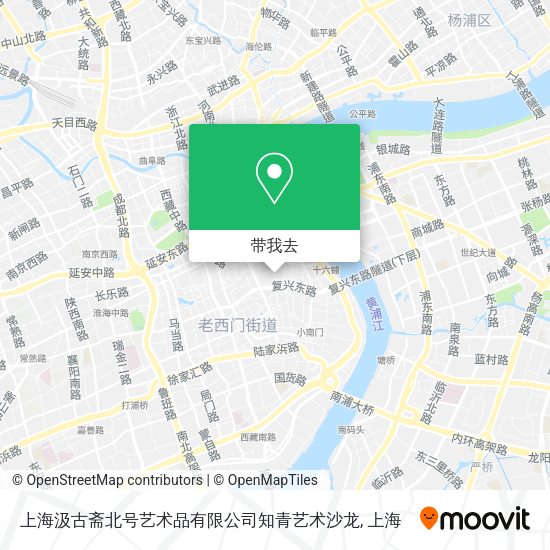 上海汲古斋北号艺术品有限公司知青艺术沙龙地图