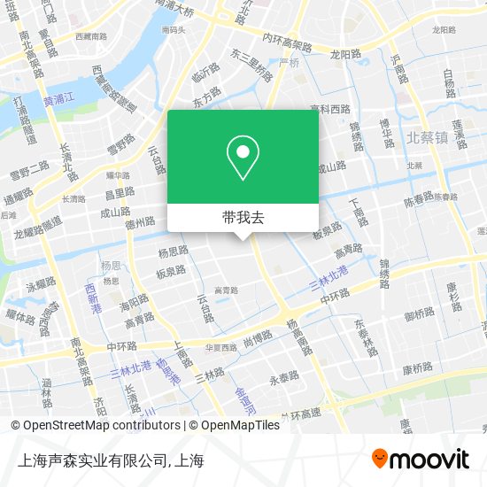 上海声森实业有限公司地图